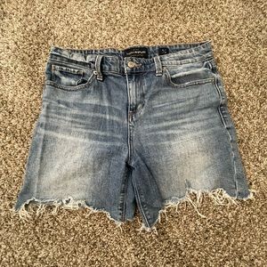 Lucky brand distressed denim shorts.